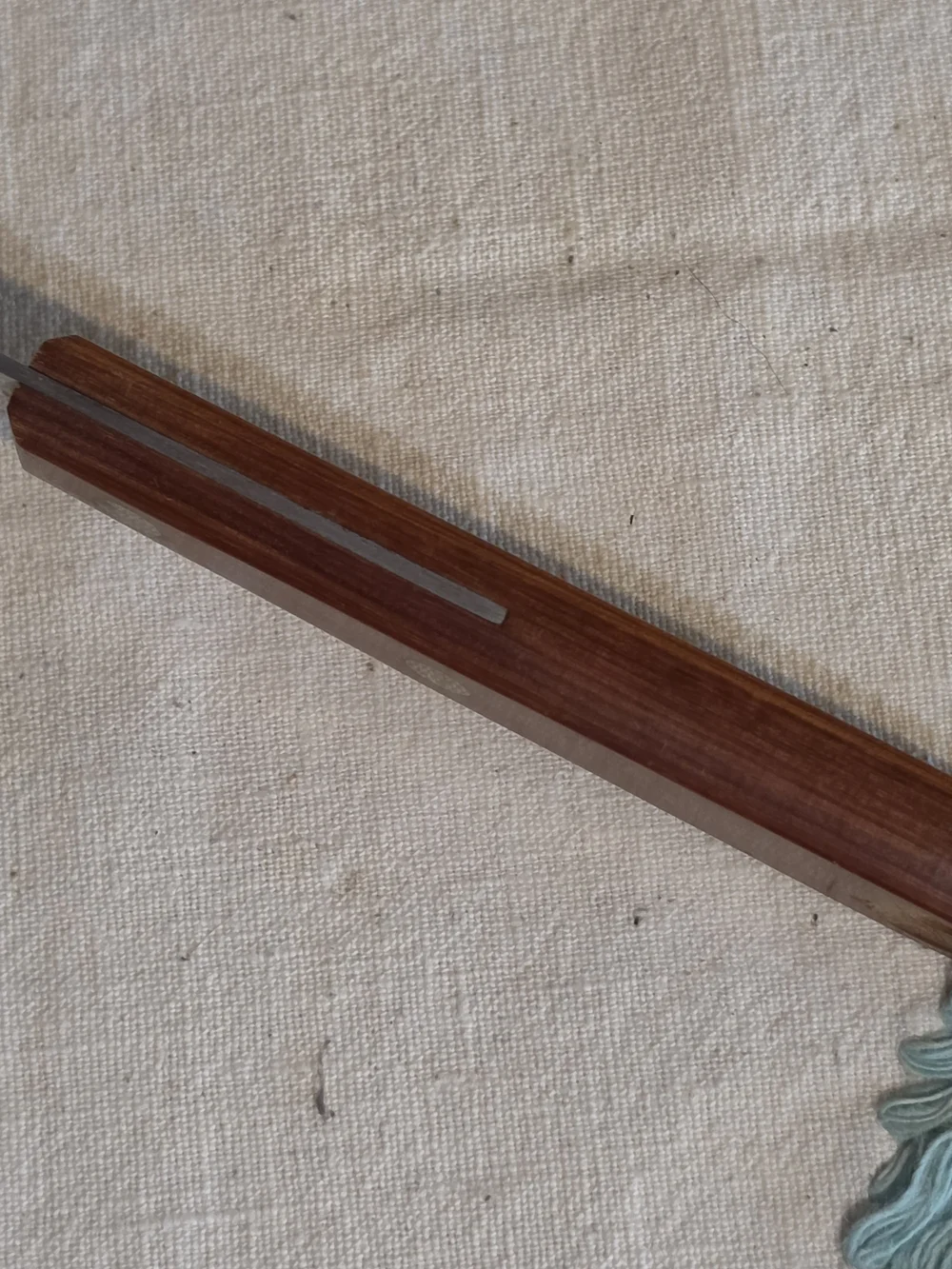 Vintage Brown Wood-Handle Slotted Turner Spatula - Brown